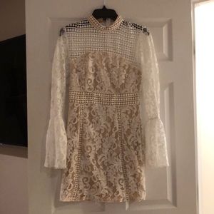Bridal Shower White Lace Dress
